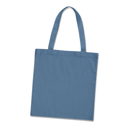 Coloured Cotton Tote Bags Slate Blue